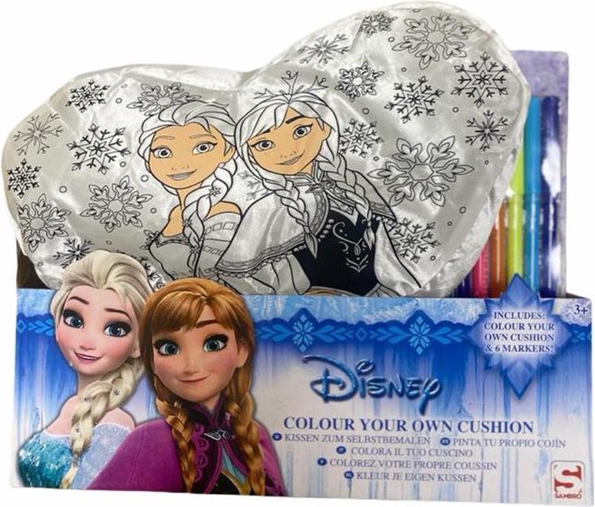 Disney Frozen | Kleur je eigen kussen |Anna Elsa | Kinderkussen | Tekenen | Kleuren